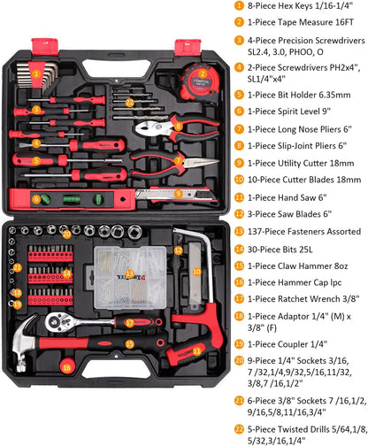 KingTool Home & Auto Repair Tool Kit