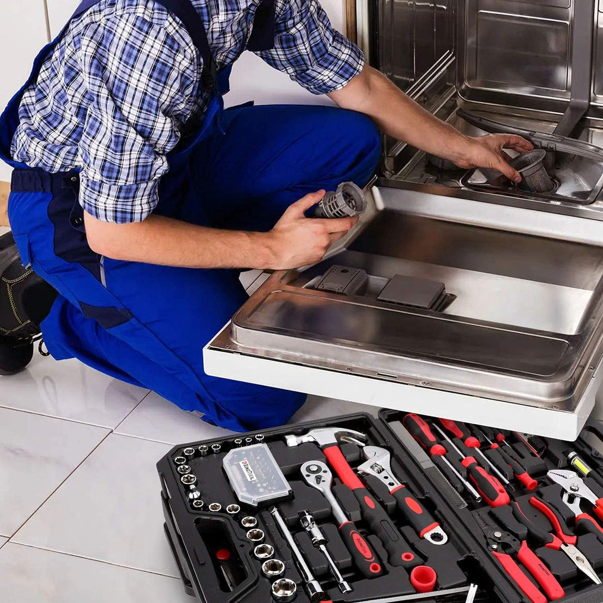KingTool Home & Auto Repair Tool Kit