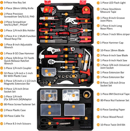 KingTool Home & Auto Repair Tool Kit