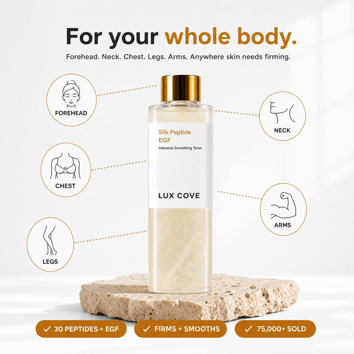 Lux Cove Silk Peptide EGF Tox Toner