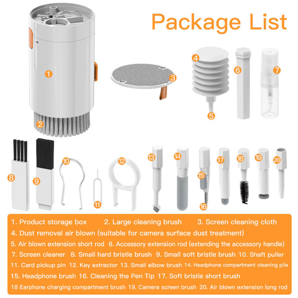 20-in-1 Earbud Keyboard Cleaning Kit